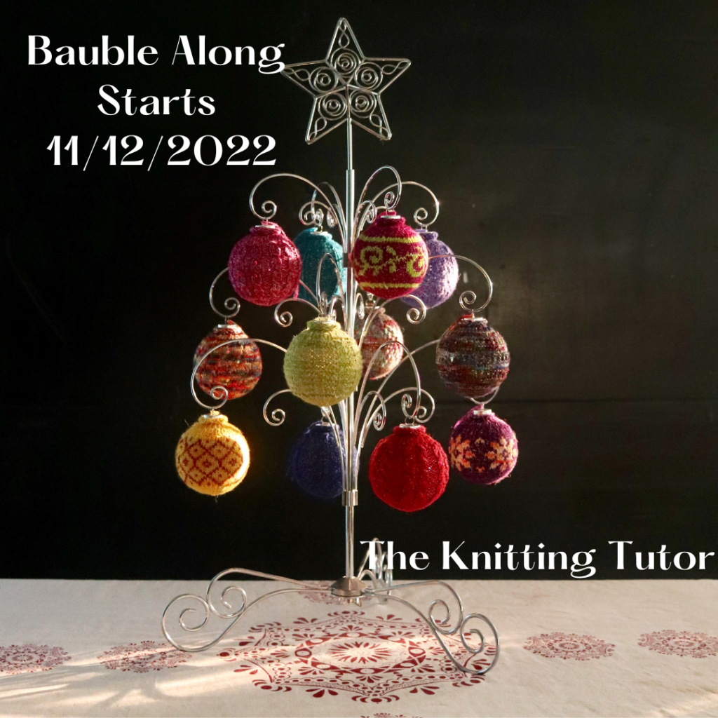 12 Sparkly Days of Baubles Knitting Pattern by Stacey Lewis